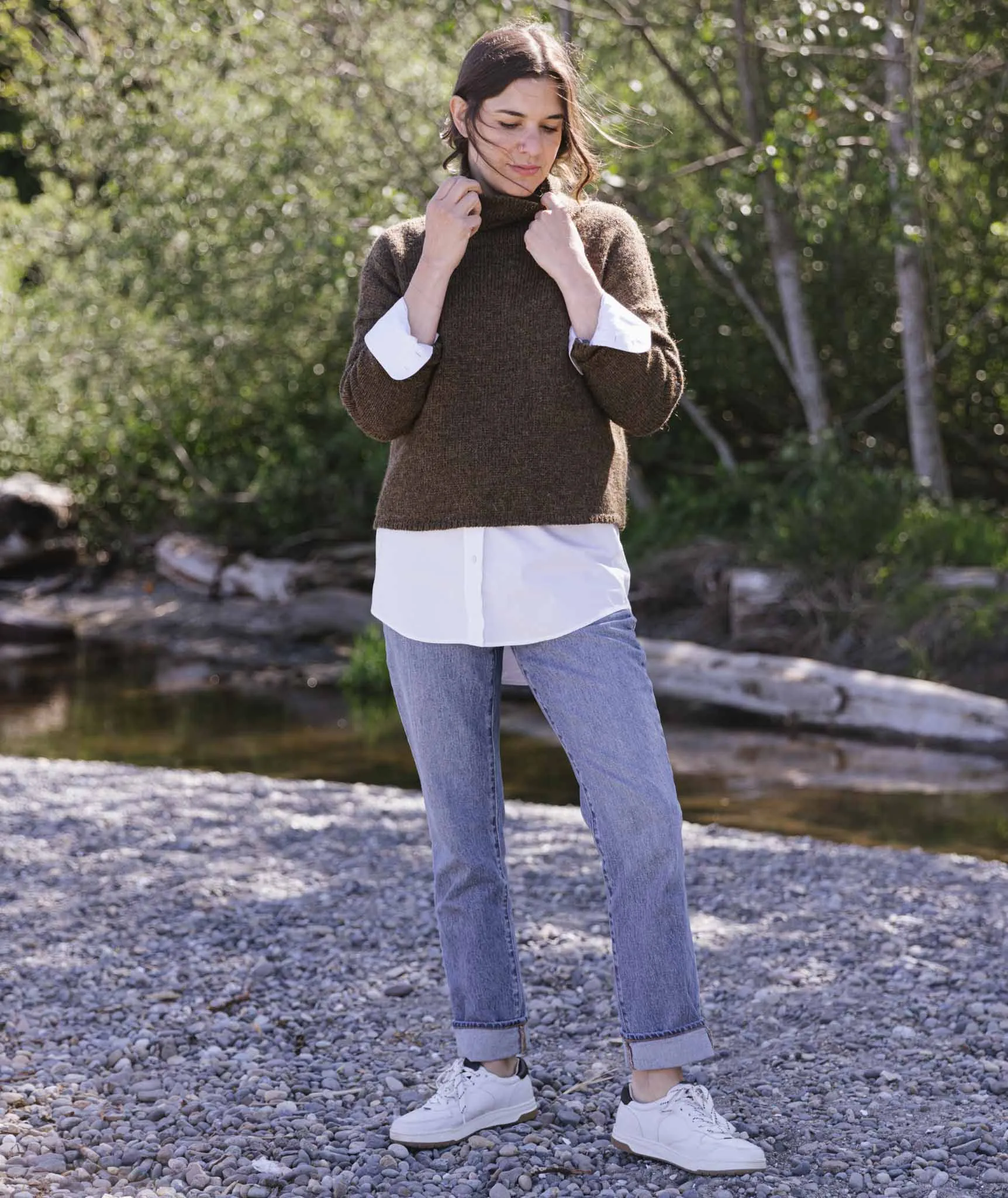 Better-Than-Basic Pullover Using The Fibre Co. Cumbria