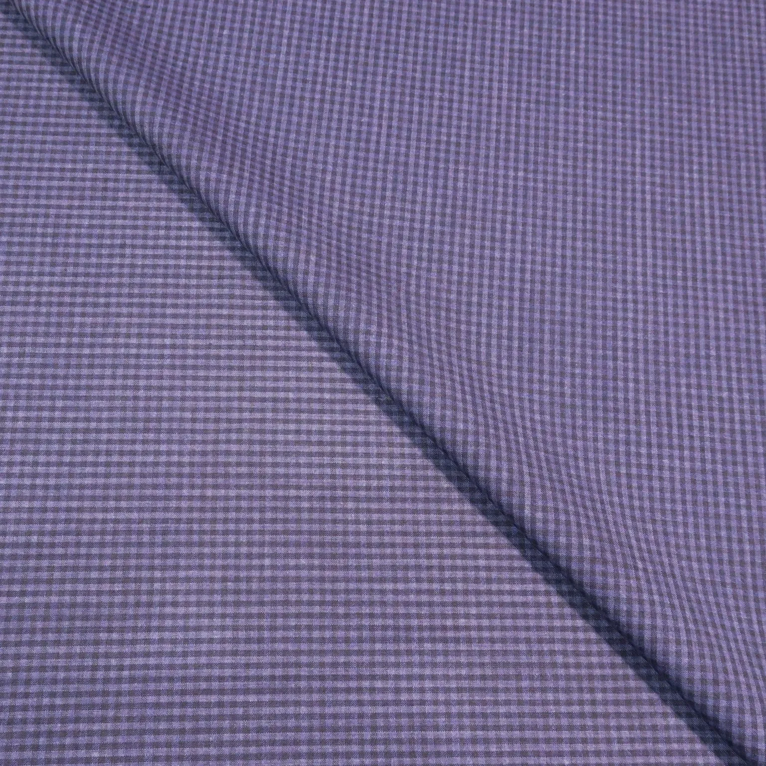 Blue Check Superfine Australian Wool Ermenegildo Zegna Cloth Suiting Fabric