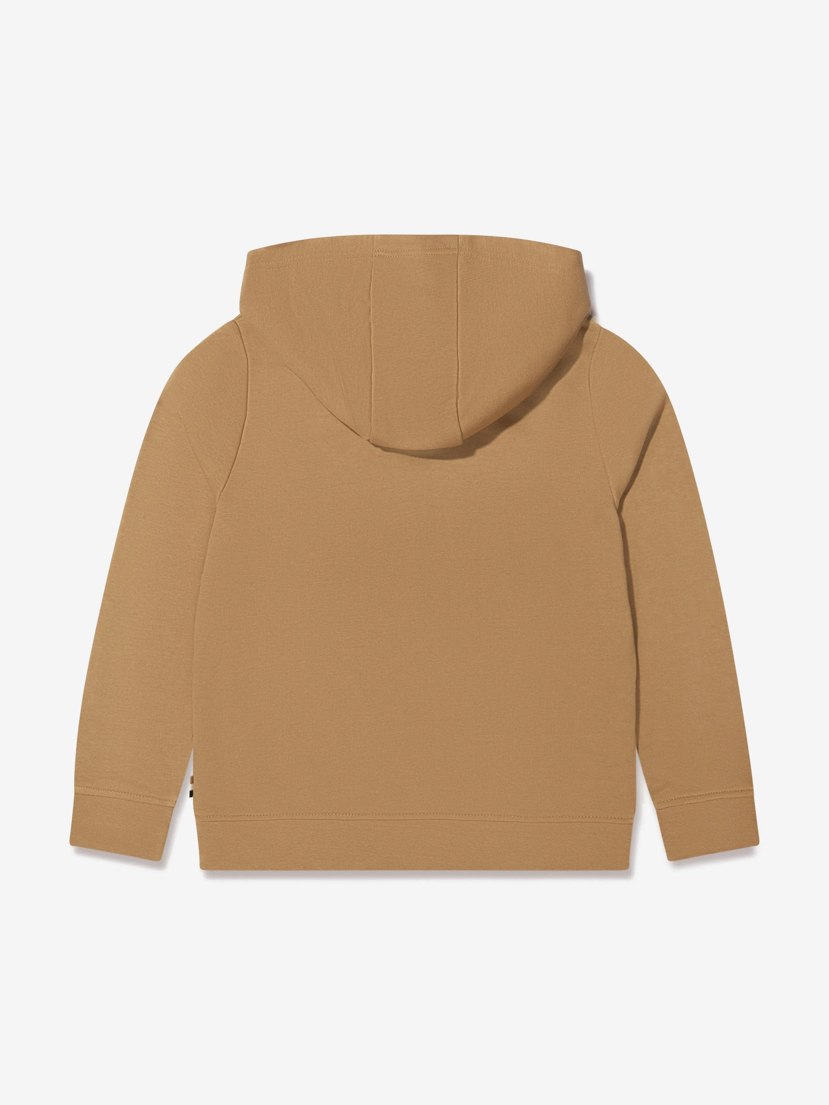 BOSS Boys Logo Hoodie In Beige