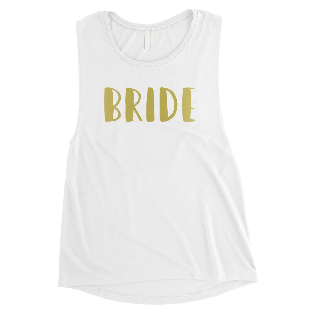 Bride Team Bride-GOLD Womens Muscle Tank Top Sweet Matching Lovely