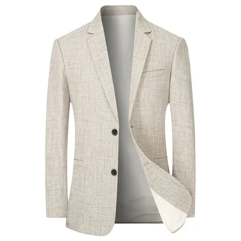 Causal Suit Jacket Single Breasted Notch Lapel Business Coat Wedding Groom Prom Outfit Blazer