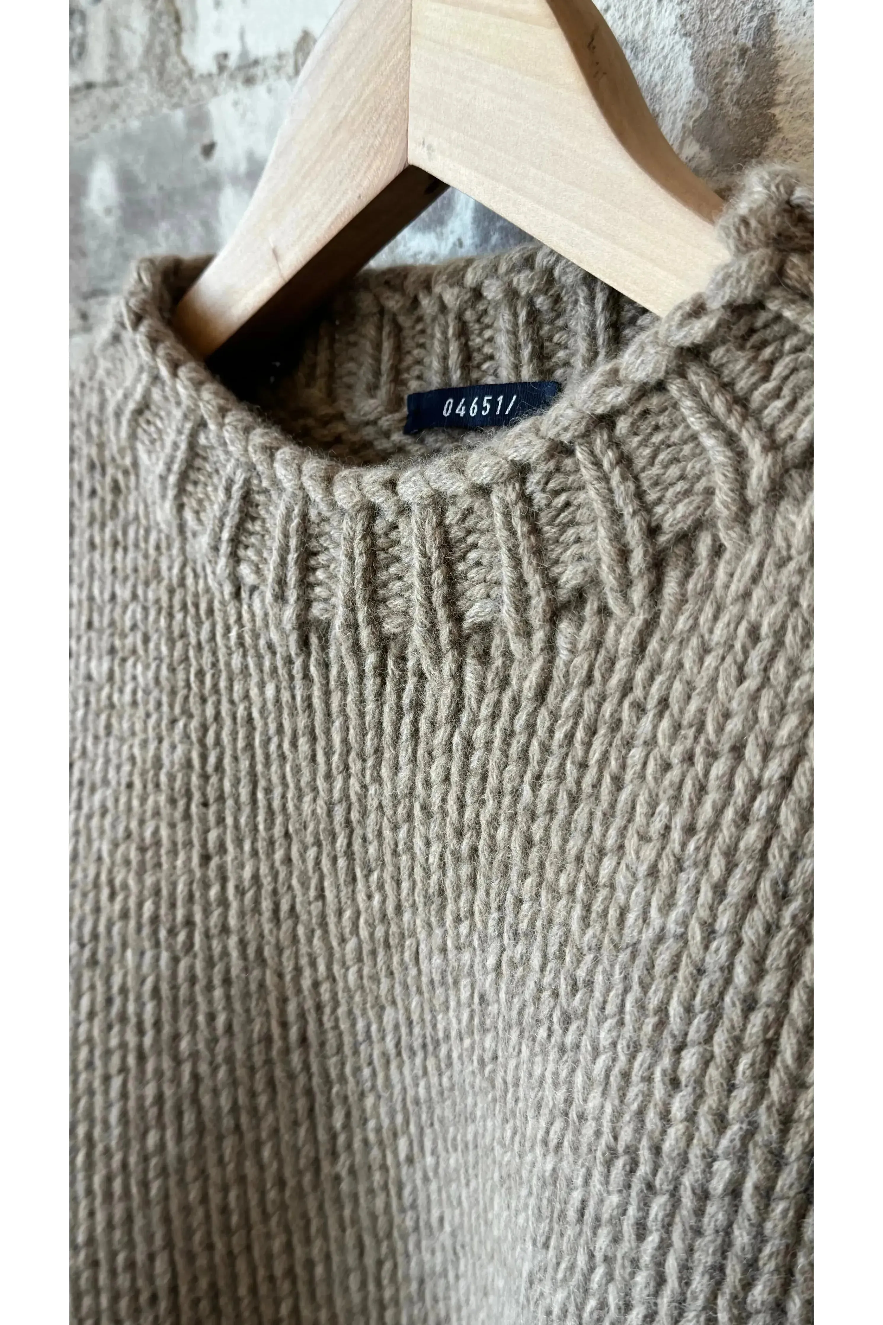 Chunky Merino Crew - Beige