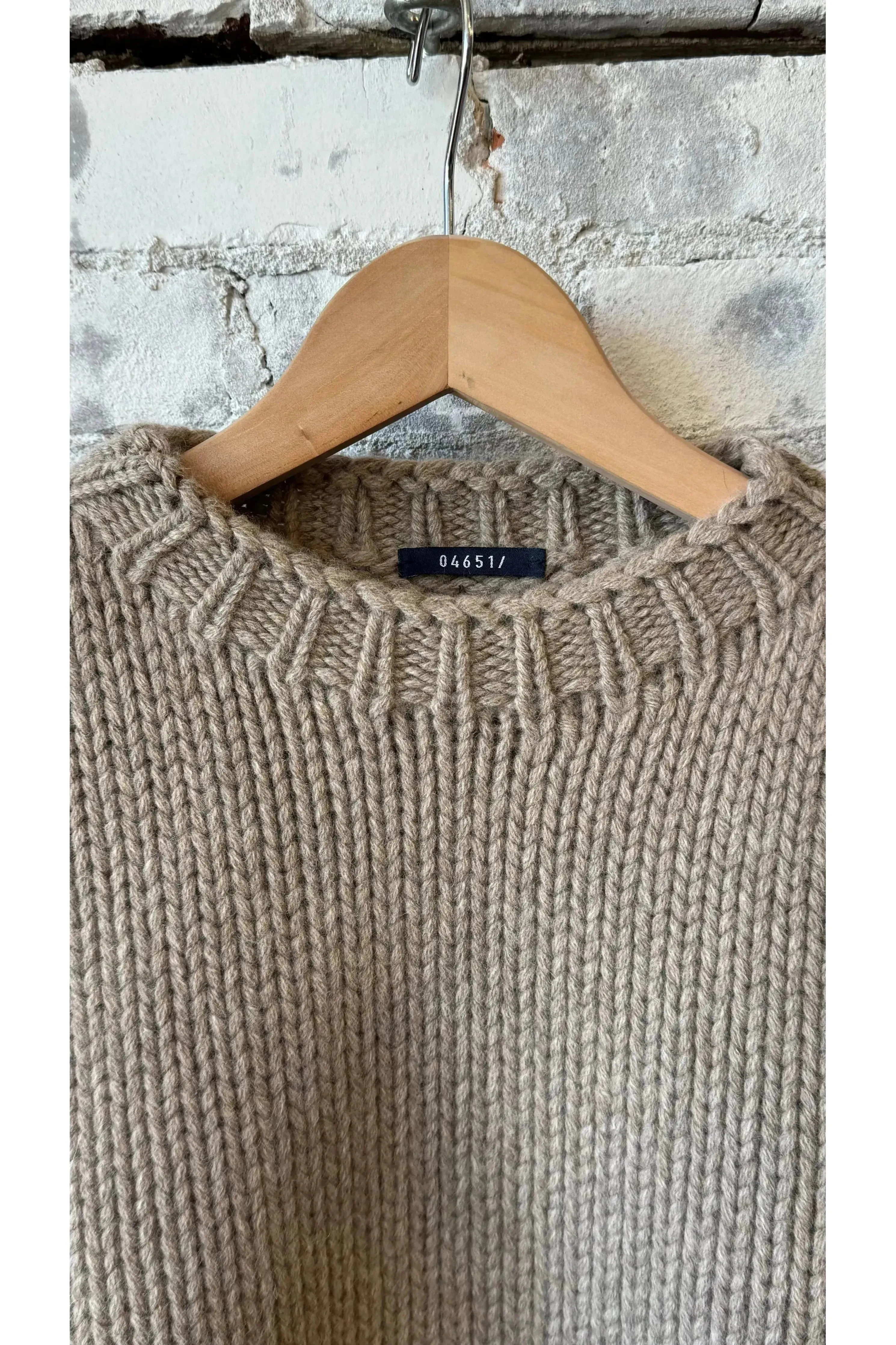 Chunky Merino Crew - Beige