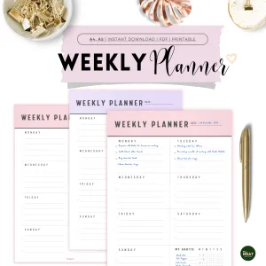 Colorful Weekly Planner - M160