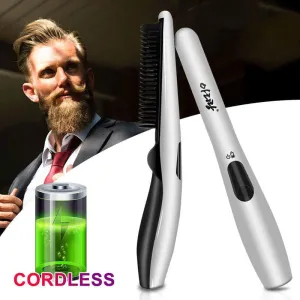 Cordless Hair & Beard Straightener Comb