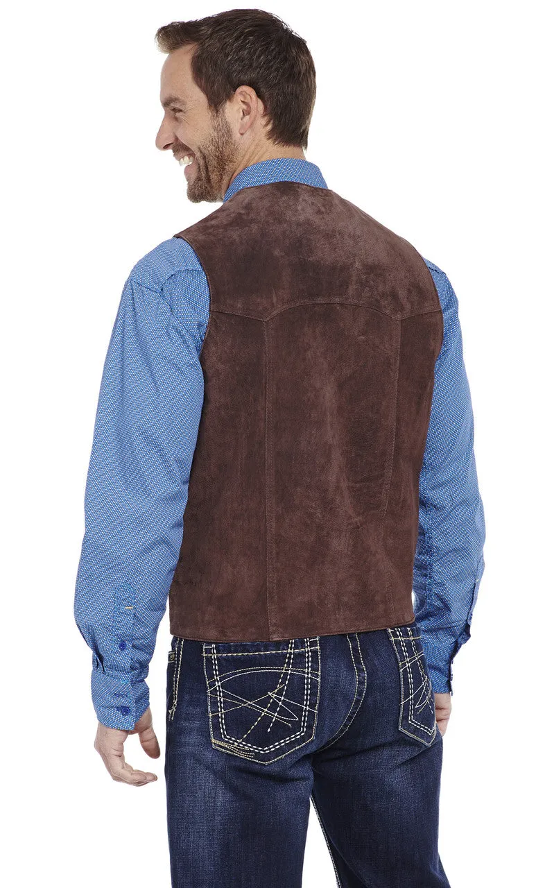 Cripple Creek Mens Suede Leather Vest Style ML3061-21