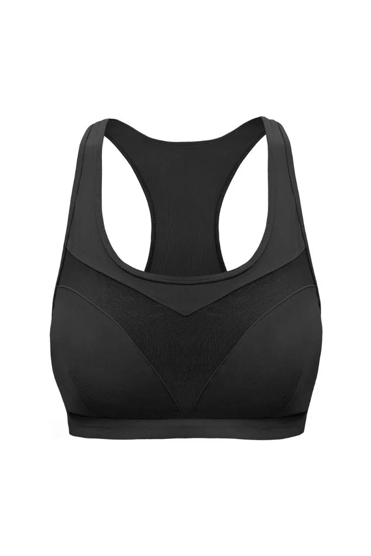 Double-sided Splicing Mesh Yoga Sports Bra