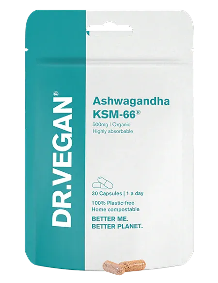 DR.VEGAN Ashwagandha KSM-66, 30 Capsules