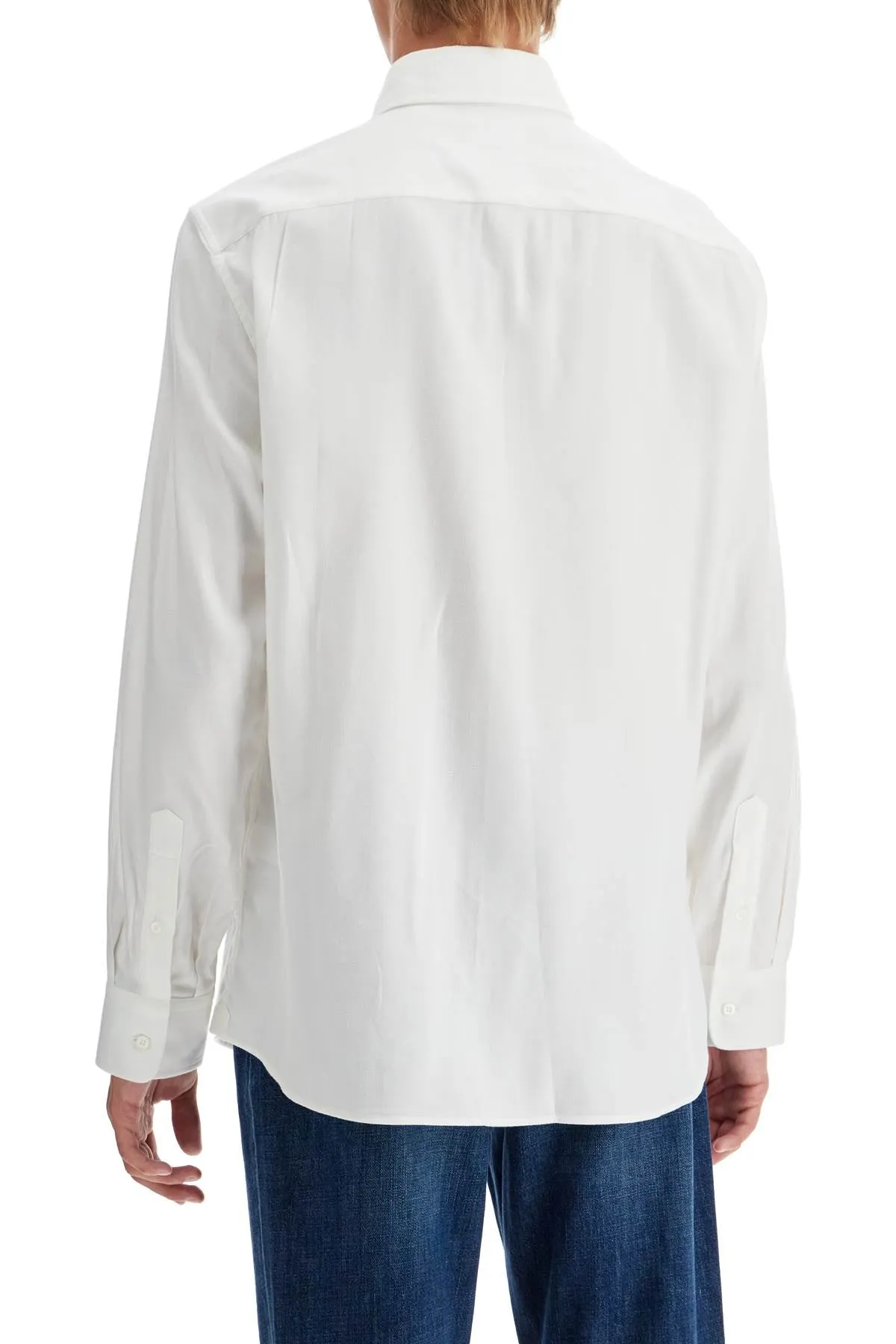 easy fit cotton and lyocell shirt