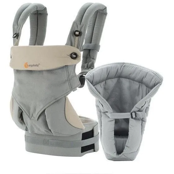 Ergobaby 360 Bundle (Carrier   Easy Snug Insert) - Grey