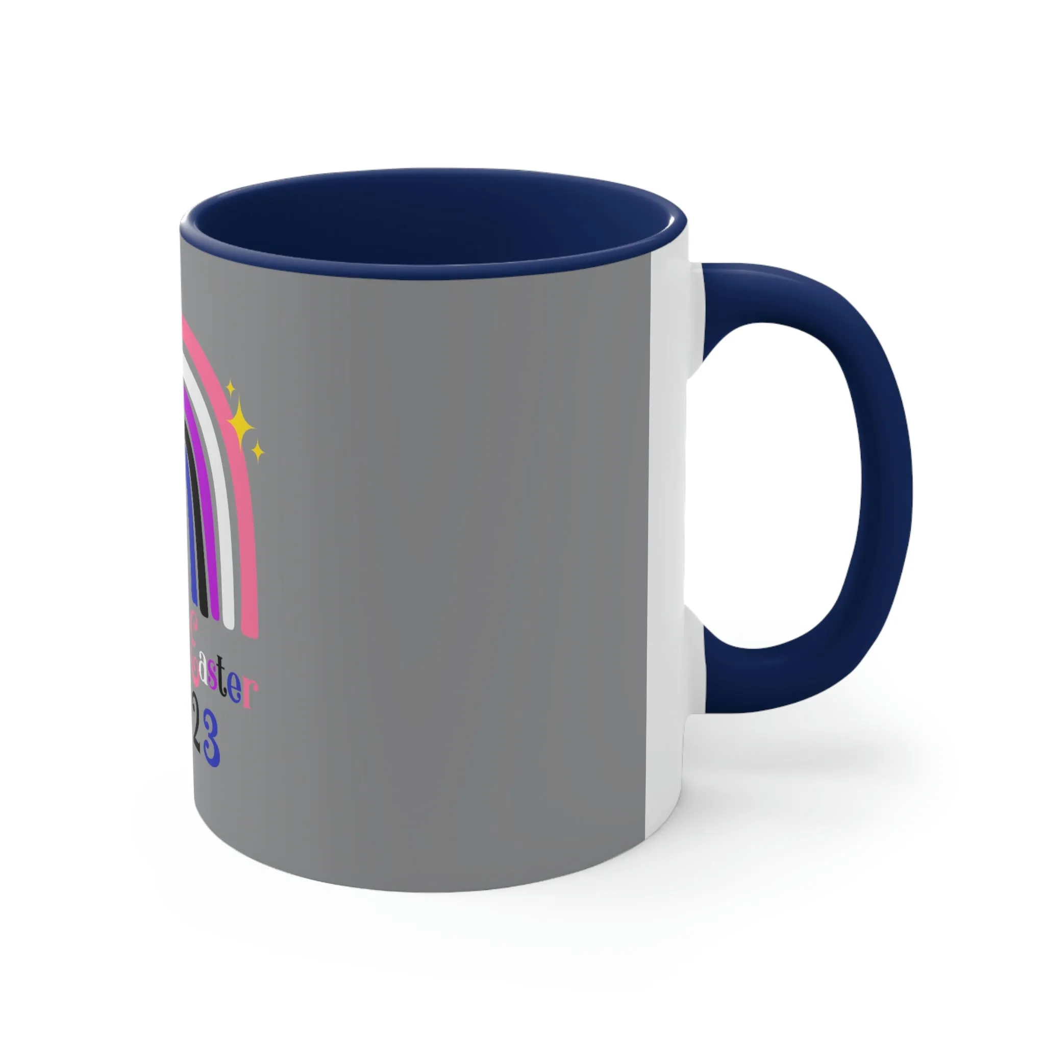 Genderfluid Flag Accent Coffee Mug Easter Festival - Happy Easter 2023