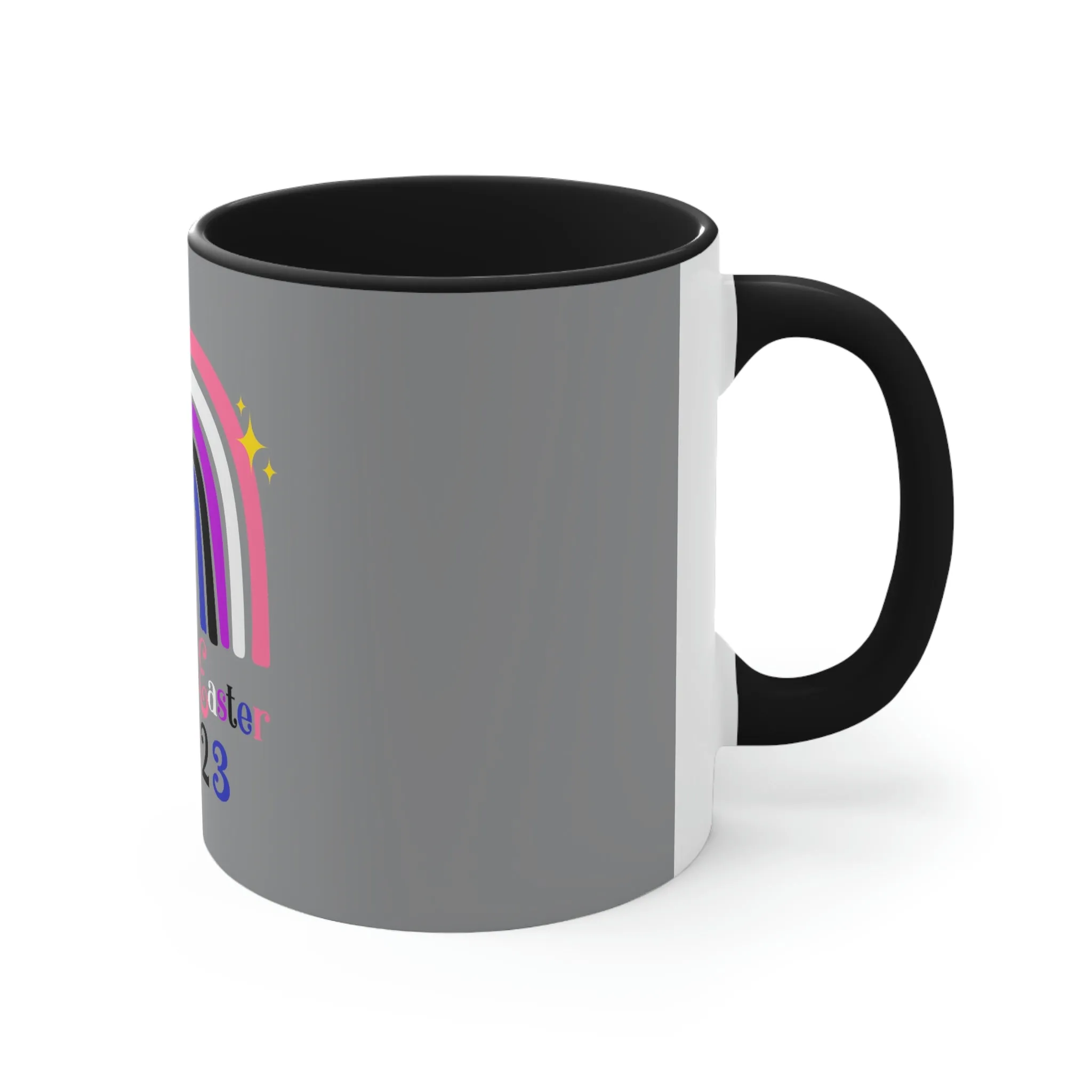 Genderfluid Flag Accent Coffee Mug Easter Festival - Happy Easter 2023