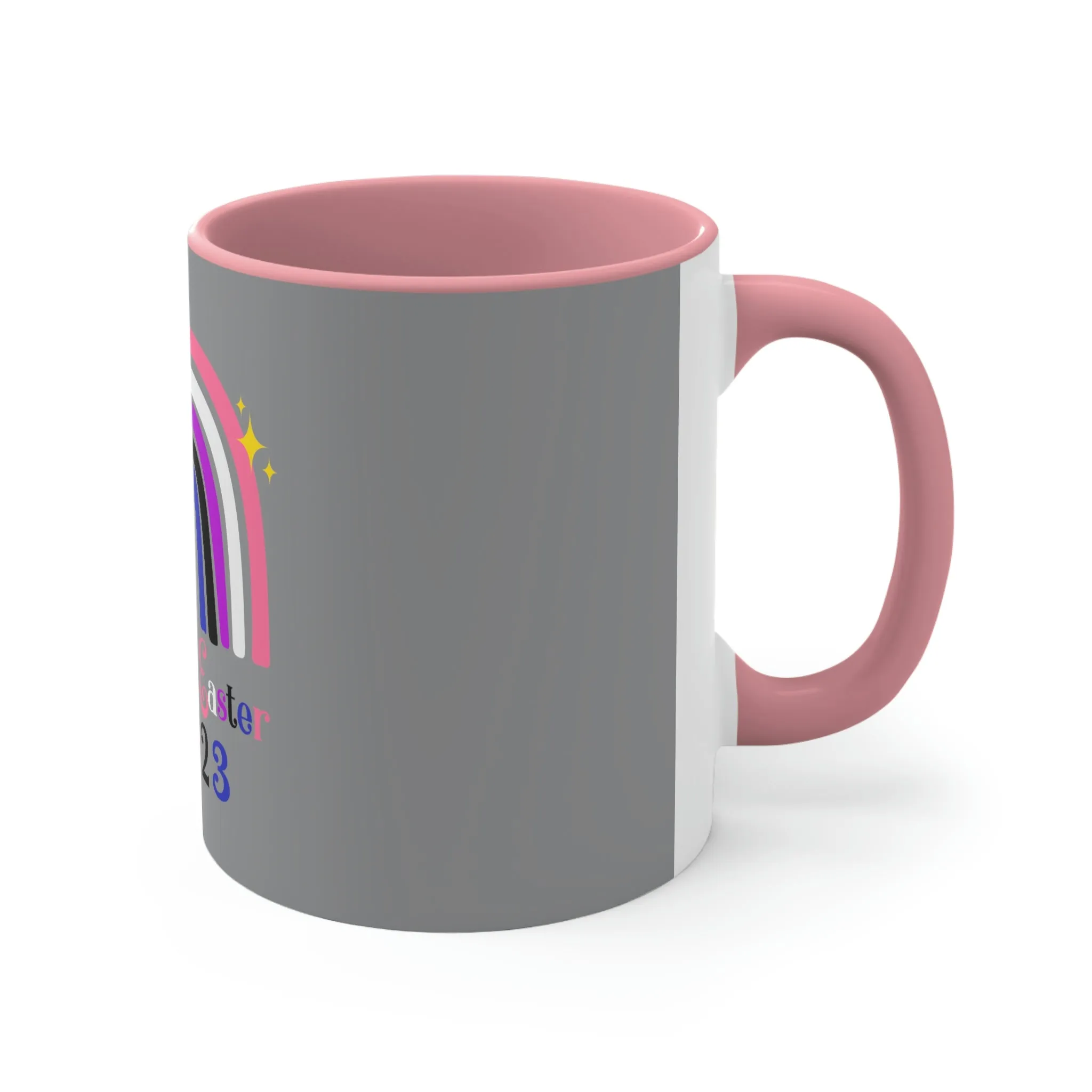 Genderfluid Flag Accent Coffee Mug Easter Festival - Happy Easter 2023