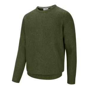 Hoggs Of Fife Borders Ribbed Knit Pullover - Thyme