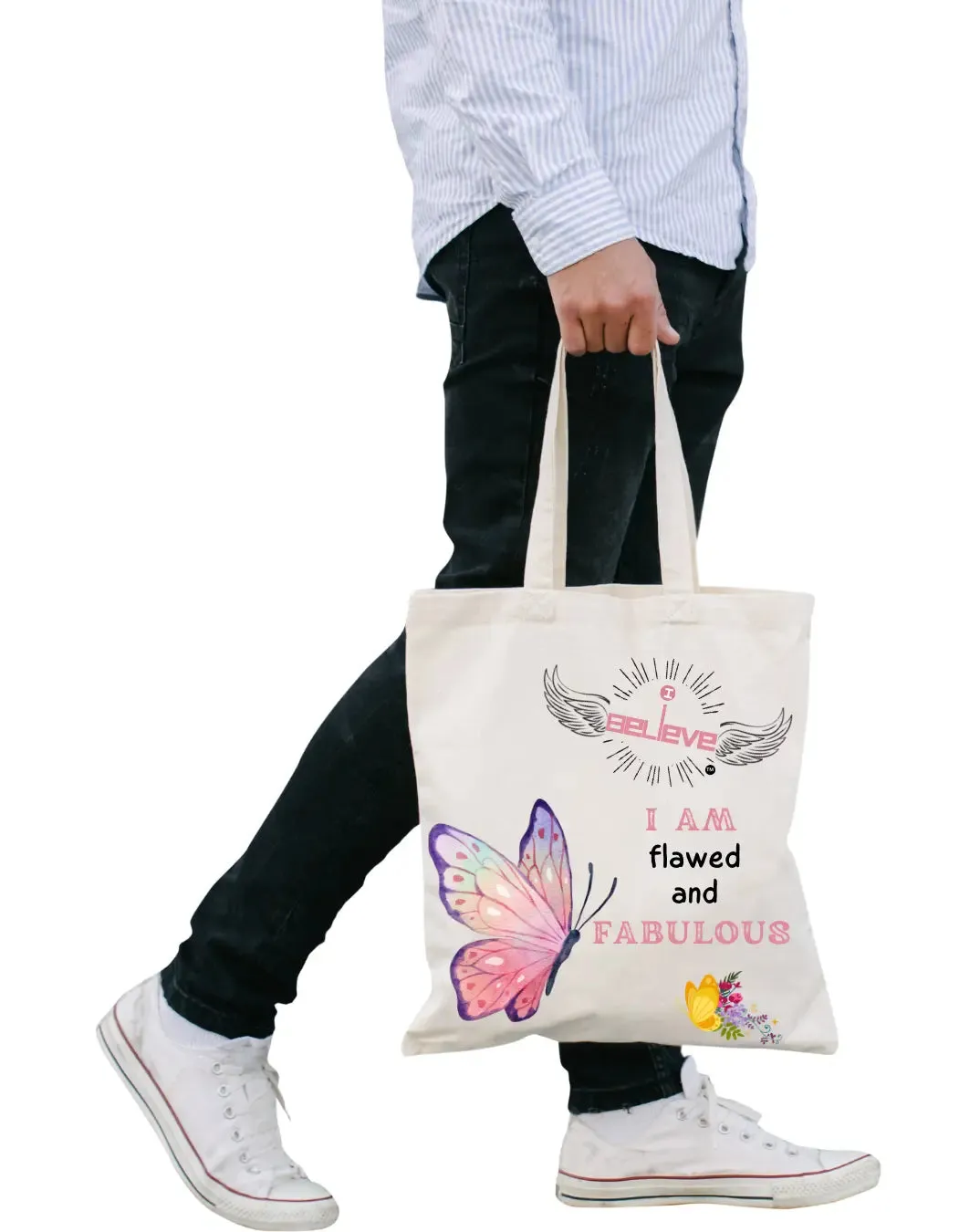 I Believe in Fabulous  Daily Thaila -  Canvas Reusable Bags