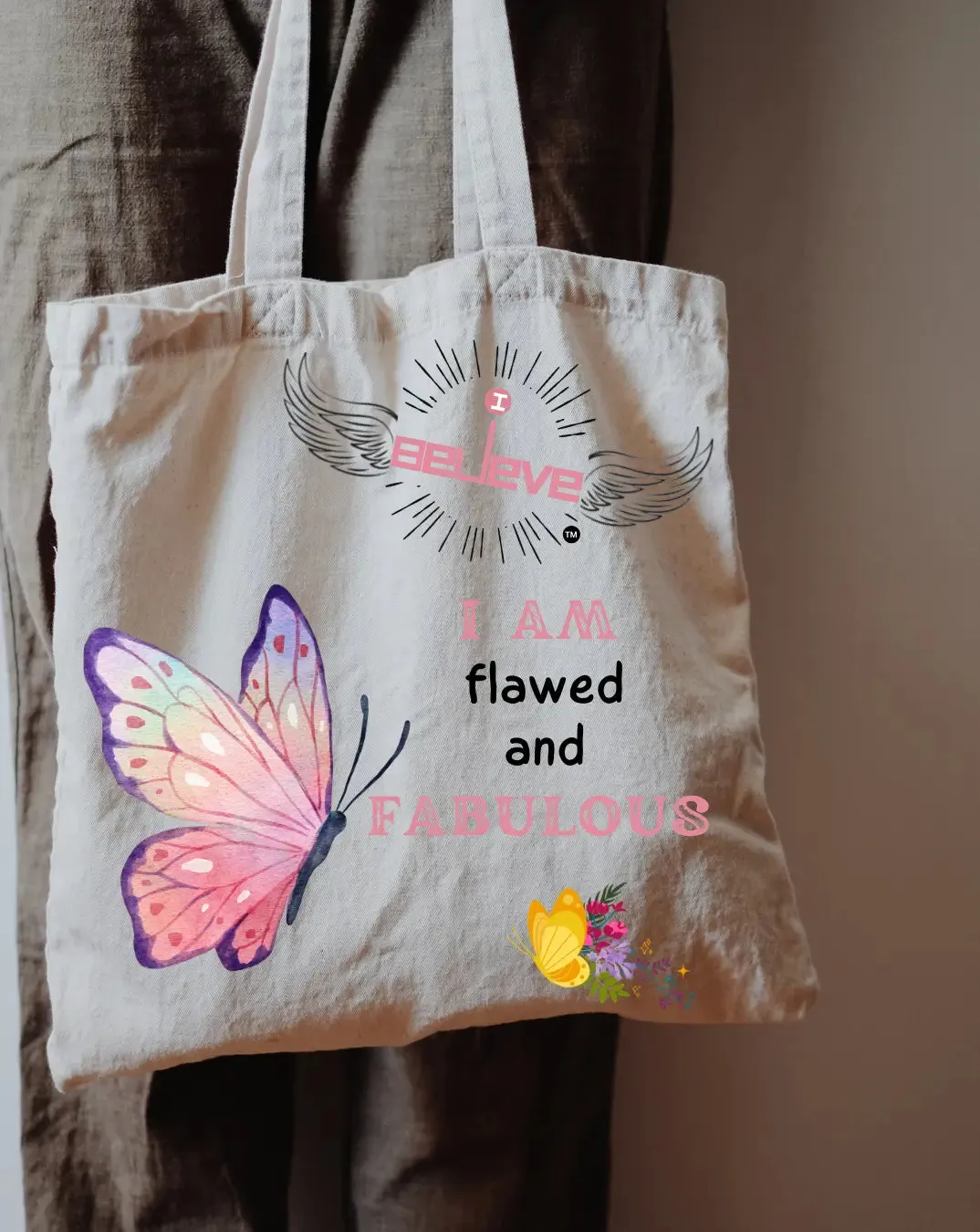 I Believe in Fabulous  Daily Thaila -  Canvas Reusable Bags