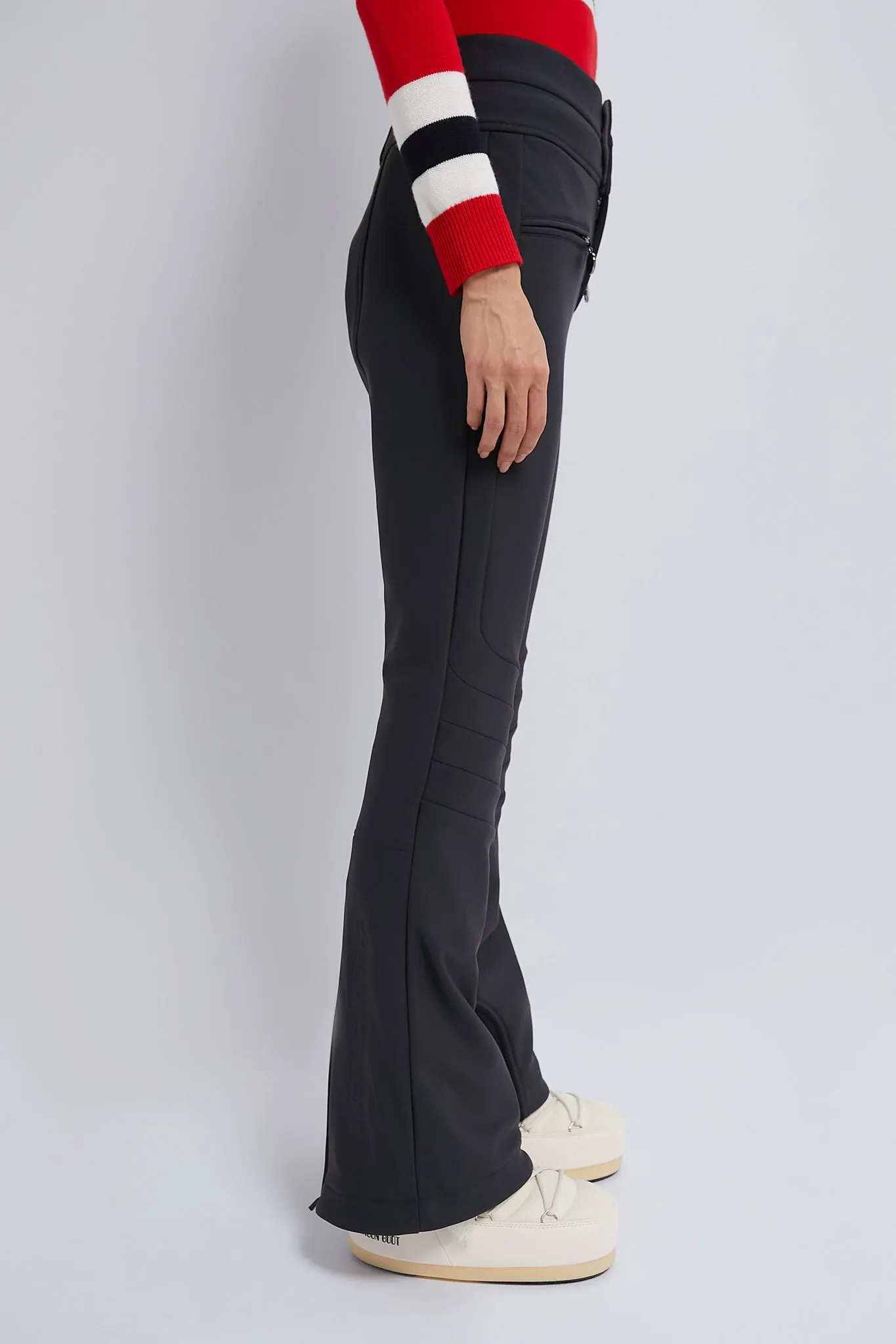 Jet Black Aurora High Waist Flare Ski Pant