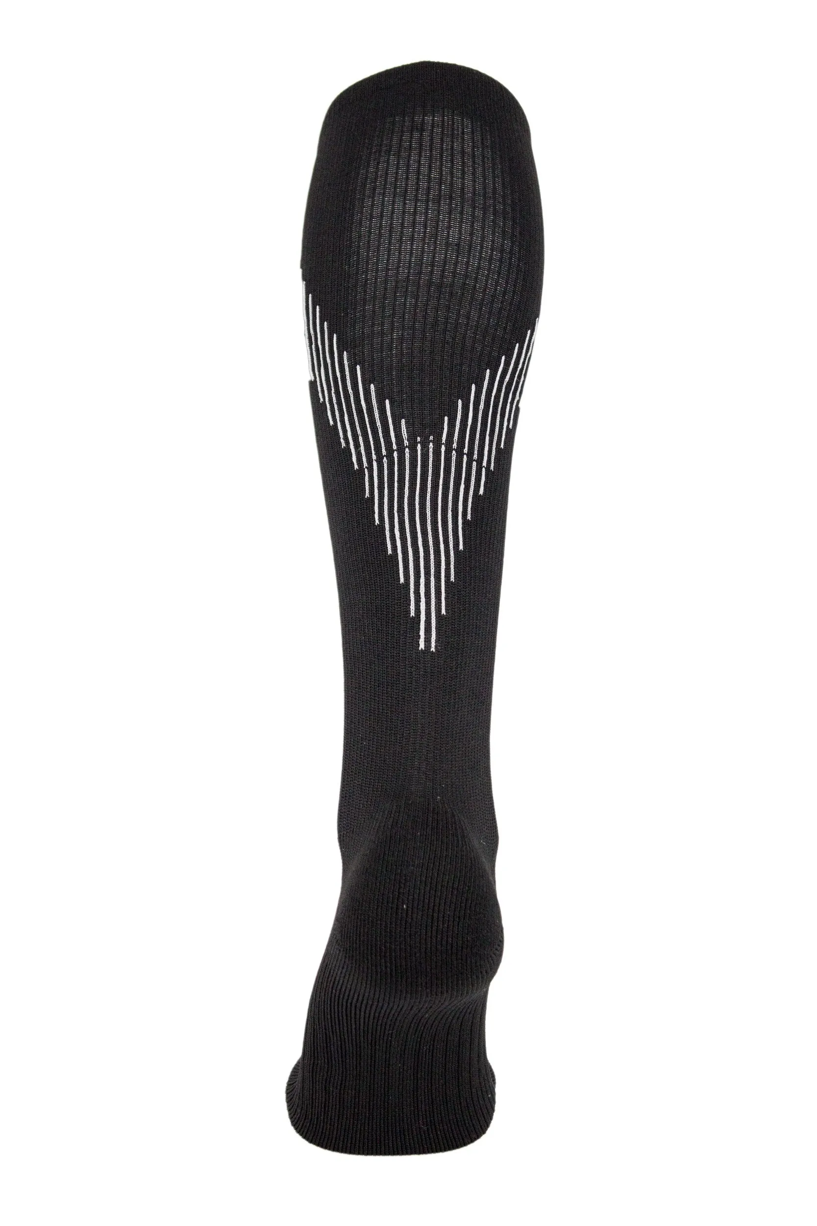 Laulax Mens 1 Pair Knee High Compression Running Socks, Black, Size 10-14