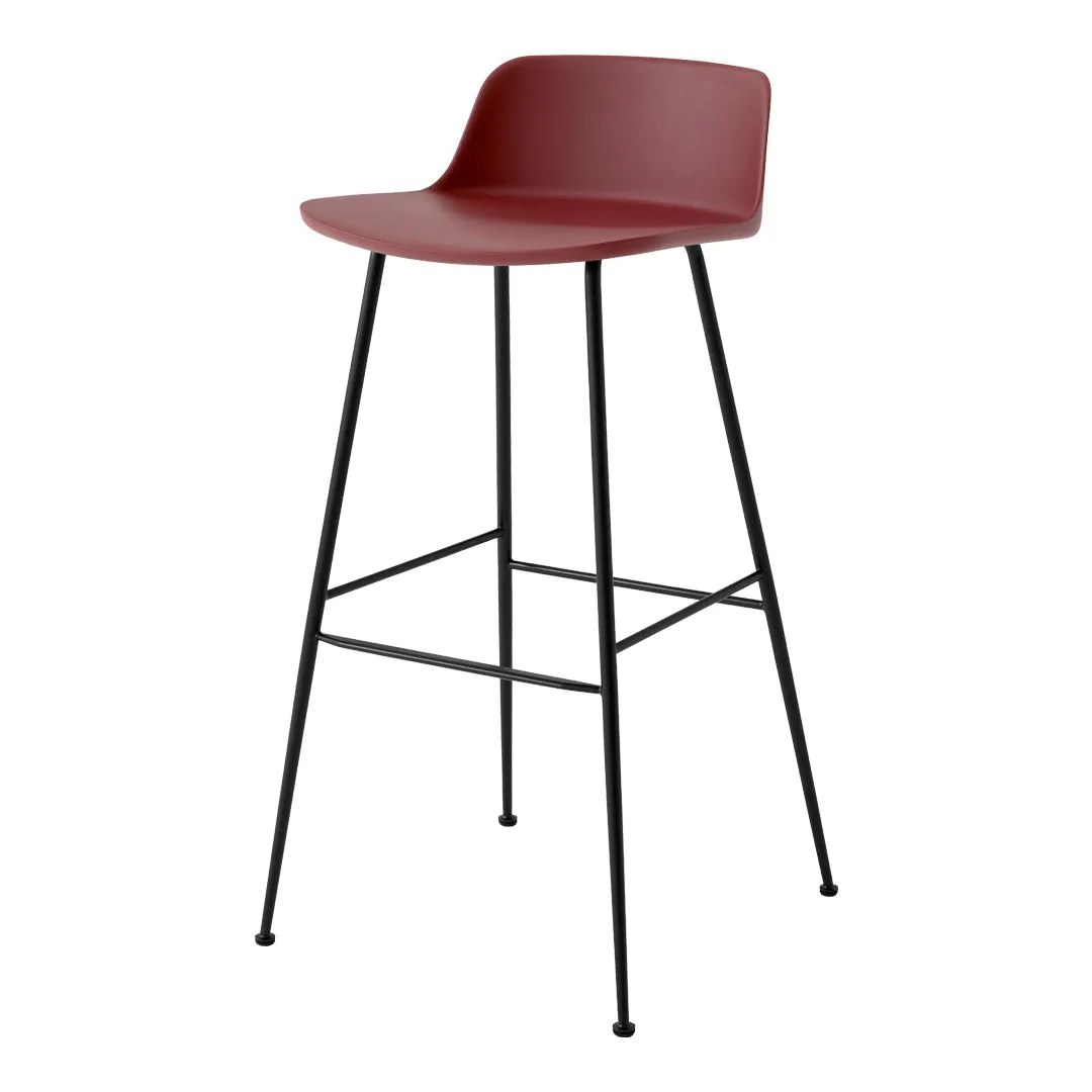 Rely HW86 Low Back Bar Stool - Tube Base