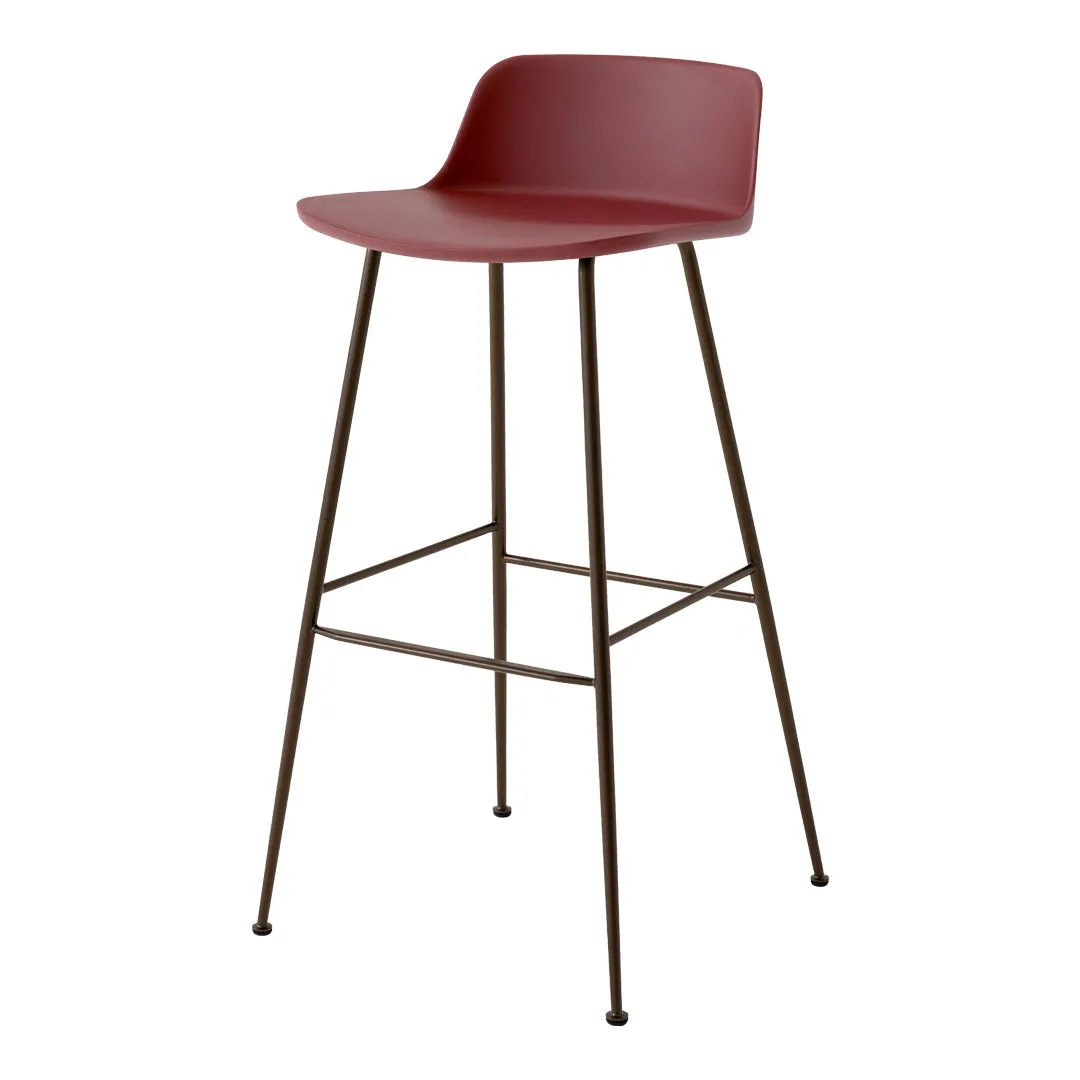 Rely HW86 Low Back Bar Stool - Tube Base