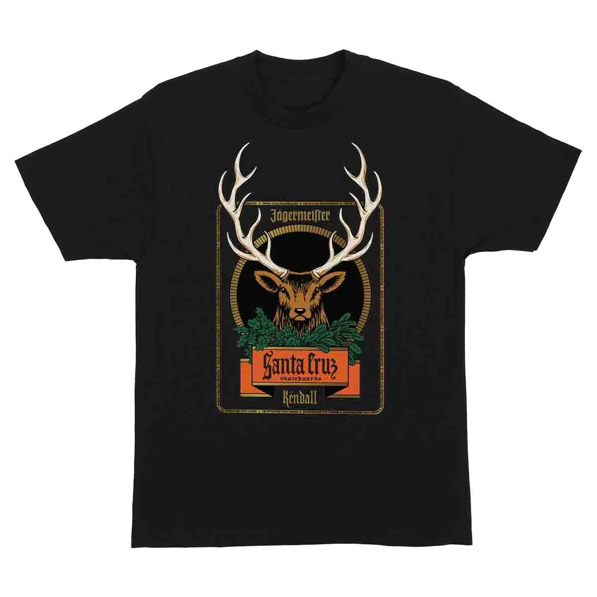 Santa Cruz - Jägermeister Kendall Deer Tee Black