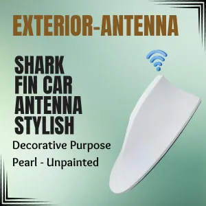 Shark Fin Car Antenna Stylish Decorative Purpose Pearl - Unpainted