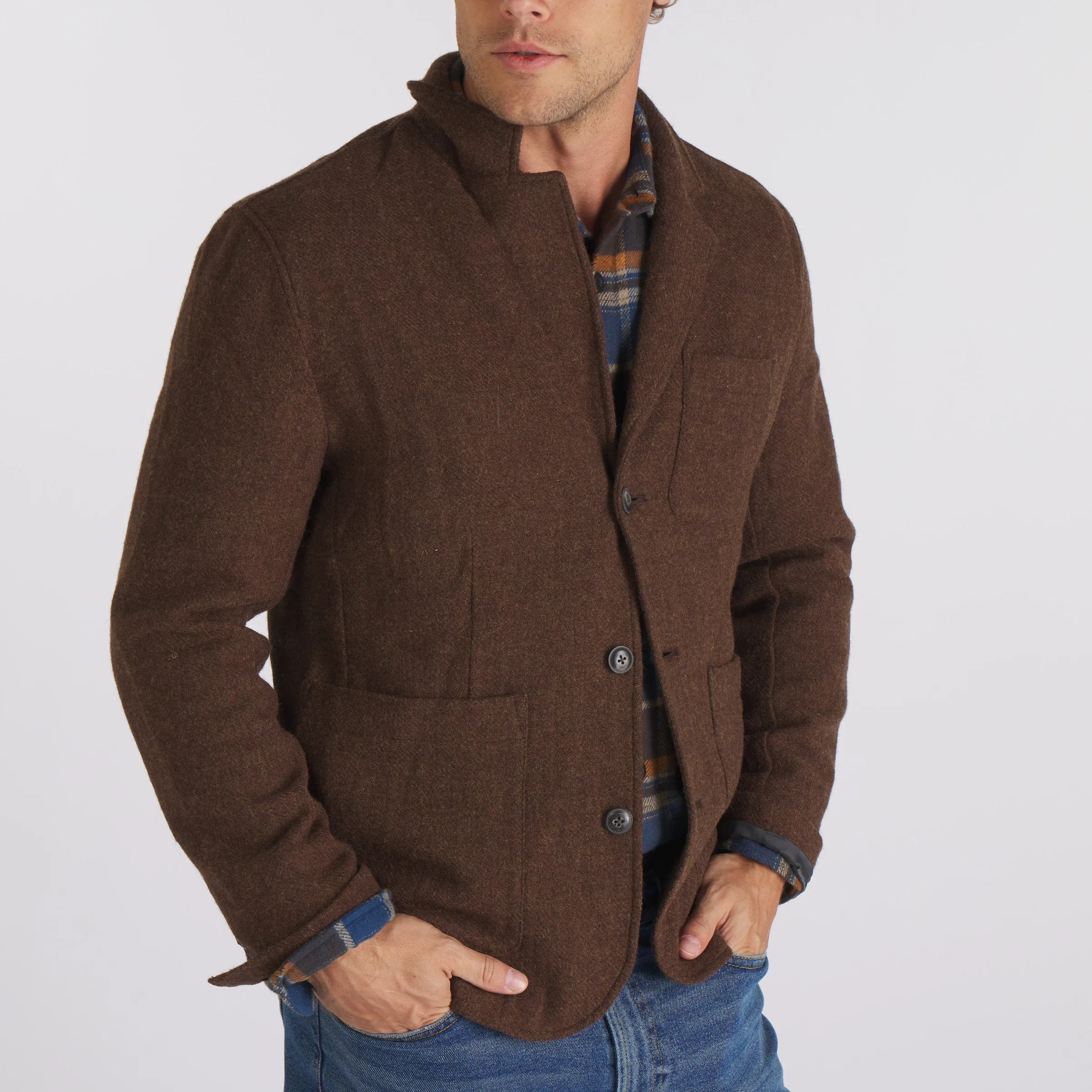 Swire Wool Blazer - Chestnut