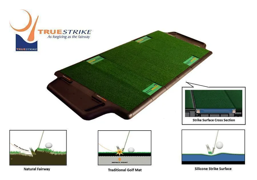 TrueStrike Golf Mat - Double